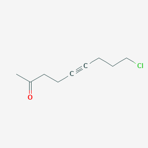 molecular formula C9H13ClO B8667696 9-Chloro-5-nonyne-2-one CAS No. 59250-80-5