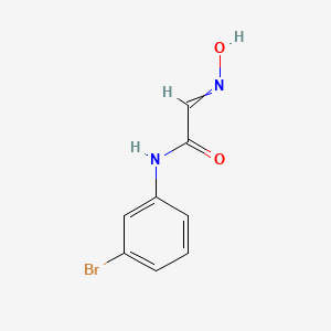 molecular formula C8H7BrN2O2 B8667711 N-(3-Bromo-phenyl)-2-hydroxyimino-acetamide CAS No. 65971-74-6