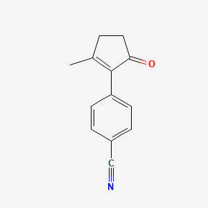 4-(2-Methyl-5-oxo-1-cyclopenten-1-yl)benzonitrile