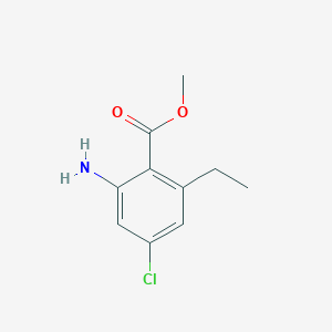 molecular formula C10H12ClNO2 B8667741 Methyl 2-amino-4-chloro-6-ethylbenzoate 