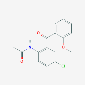 molecular formula C16H14ClNO3 B8667832 N-[4-Chloro-2-(2-methoxybenzoyl)phenyl]acetamide CAS No. 2894-64-6