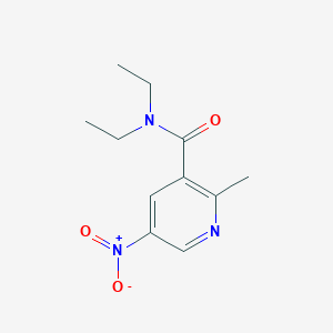 molecular formula C11H15N3O3 B8667903 N,N-diethyl-2-methyl-5-nitronicotinamide CAS No. 59290-10-7