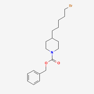 Phenylmethyl 4-(5-bromopentyl)-1-piperidinecarboxylate