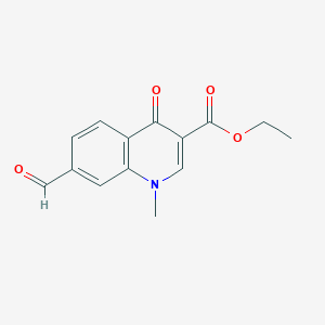 Ethyl 7-formyl-1-methyl-4-oxo-1,4-dihydroquinoline-3-carboxylate