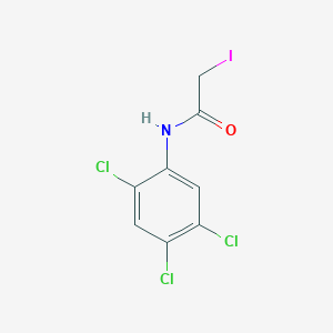 molecular formula C8H5Cl3INO B008668 Acetanilide, 2-iodo-2',4',5'-trichloro- CAS No. 19889-60-2
