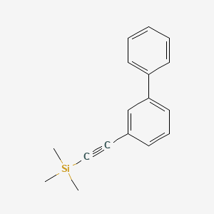 molecular formula C17H18Si B8668026 (1,1'-Biphenyl-3-ylethynyl)(trimethyl)silane CAS No. 918540-87-1