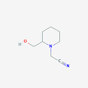2-(Hydroxymethyl)piperidine-1-acetonitrile