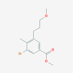 Methyl 3-bromo-5-(3-methoxypropyl)-4-methylbenzoate