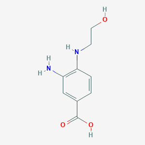 3-amino-4-(2-hydroxyethylamino)benzoic Acid