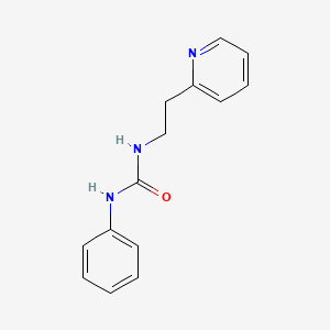 molecular formula C14H15N3O B8668277 n-Phenyl-n'-2-pyridylethylurea 