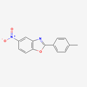 molecular formula C14H10N2O3 B8668300 5-Nitro-2-(p-tolyl)benzoxazole 