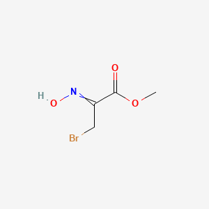 molecular formula C4H6BrNO3 B8668329 Methyl 3-bromo-2-(hydroxyimino)propanoate CAS No. 116345-19-8