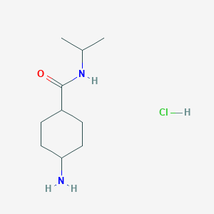 molecular formula C10H21ClN2O B8668337 cis-4-amino-N-isopropylcyclohexane-1-carboxamide hydrochloride 