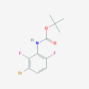 molecular formula C11H12BrF2NO2 B8668356 Tert-butyl (3-bromo-2,6-difluorophenyl)carbamate 
