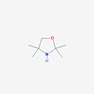 molecular formula C7H15NO B8668378 Oxazolidine, 2,2,4,4-tetramethyl- CAS No. 57822-91-0