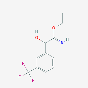 Ethyl 2-hydroxy-2-[3-(trifluoromethyl)phenyl]ethanimidate