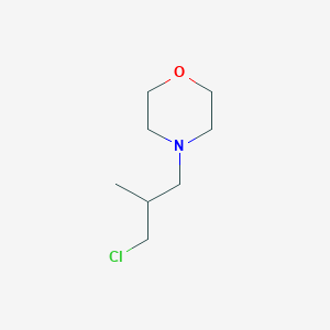 molecular formula C8H16ClNO B8668407 4-(3-chloro-2-methylpropyl)morpholine 