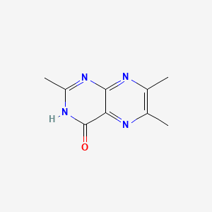 molecular formula C9H10N4O B8668660 2,6,7-Trimethyl-4(3H)-pteridinone 