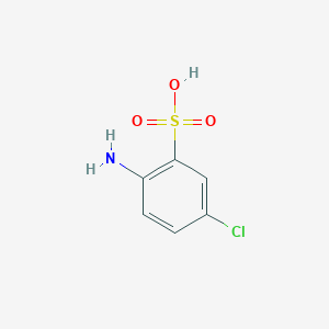 molecular formula C6H6ClNO3S B086687 2-Amino-5-chlorobenzenesulfonic acid CAS No. 133-74-4
