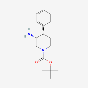molecular formula C16H24N2O2 B8668704 tert-Butyl cis-3-amino-4-phenylpiperidine-1-carboxylate 