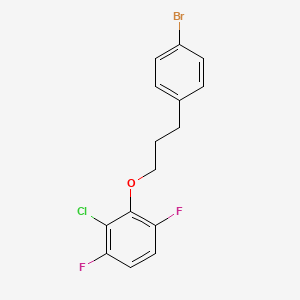 2-(3-(4-Bromophenyl)propoxy)-3-chloro-1,4-difluorobenzene
