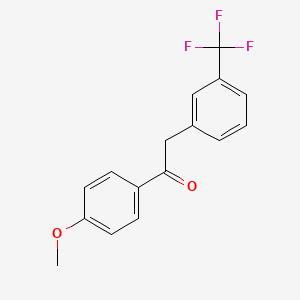 Ethanone, 1-(4-methoxyphenyl)-2-[3-(trifluoromethyl)phenyl]-