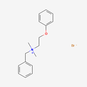 molecular formula C17H22BrNO B8668796 N-Benzyl-N,N-dimethyl-2-phenoxyethanaminium bromide CAS No. 13928-82-0