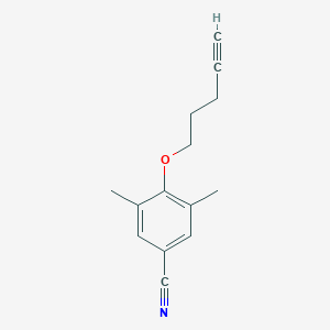Benzonitrile, 3,5-dimethyl-4-(4-pentynyloxy)-