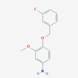 3-Methoxy-4-[(3-fluorobenzyl)oxy]aniline