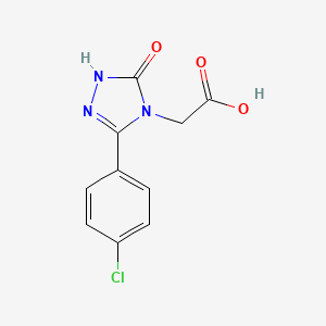 [3-(4-Chlorophenyl)-5-oxo-1,5-dihydro-4H-1,2,4-triazol-4-yl]acetic acid