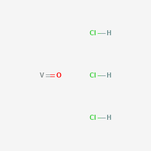 molecular formula Cl3H3OV B8668858 oxovanadium;trihydrochloride 