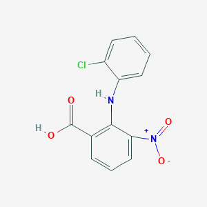 molecular formula C13H9ClN2O4 B8668862 2-((2-Chlorophenyl)amino)-3-nitrobenzoic acid 