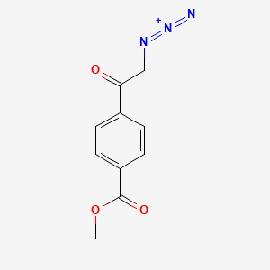 molecular formula C10H9N3O3 B8668920 methyl 4-(2-azidoacetyl)benzoate CAS No. 860344-25-8