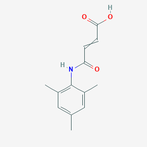 molecular formula C13H15NO3 B008669 4-Oxo-4-(2,4,6-trimethylanilino)but-2-enoic acid CAS No. 109096-32-4