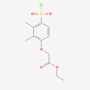 Ethyl {[4-(chlorosulfonyl)-2,3-dimethylphenyl]oxy}acetate