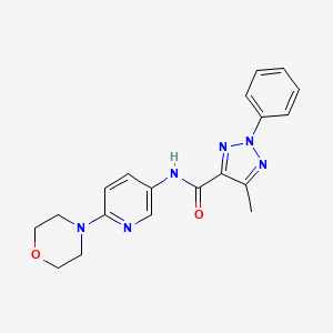 5-methyl-N-[6-(morpholin-4-yl)pyridin-3-yl]-2-phenyl-2H-1,2,3-triazole-4-carboxamide