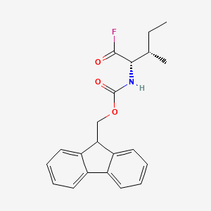 (9H-Fluoren-9-yl)methyl ((2S,3S)-1-fluoro-3-methyl-1-oxopentan-2-yl)carbamate