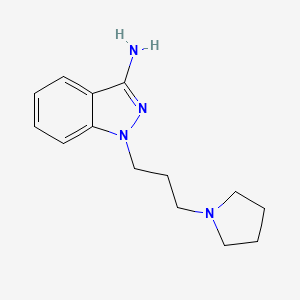 1-(3-Pyrrolidinopropyl)-3-aminoindazole
