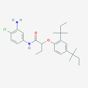 molecular formula C26H37ClN2O2 B8669126 2-Chloro-5-[2-(2,4-di-tert-amylphenoxy)butyramido]aniline 