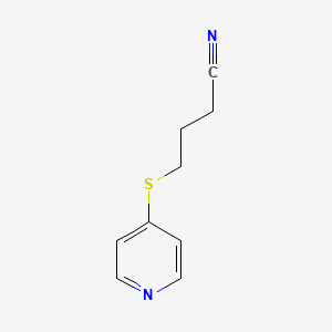 molecular formula C9H10N2S B8669138 4-[(Pyridin-4-yl)sulfanyl]butanenitrile CAS No. 88940-73-2