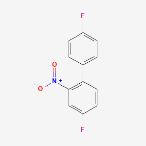 molecular formula C12H7F2NO2 B8669150 4,4'-Difluoro-2-nitro-1,1'-biphenyl CAS No. 390-37-4