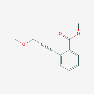 molecular formula C12H12O3 B8669161 methyl 2-(3-methoxyprop-1-ynyl)benzoate 