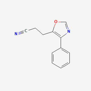 3-(4-Phenyl-1,3-oxazol-5-yl)propanenitrile