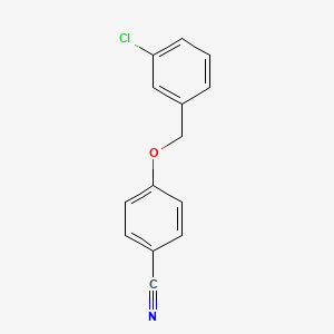 4-[(3-Chlorophenyl)methoxy]benzonitrile