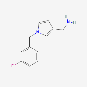 C-(1-(3-fluoro-benzyl)-1H-pyrrol-3-yl)-methylamine