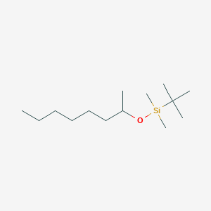 molecular formula C14H32OSi B8669256 Silane, (1,1-dimethylethyl)dimethyl[(1-methylheptyl)oxy]- CAS No. 92976-54-0
