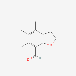 4,5,6-Trimethyl-2,3-dihydro-1-benzofuran-7-carbaldehyde
