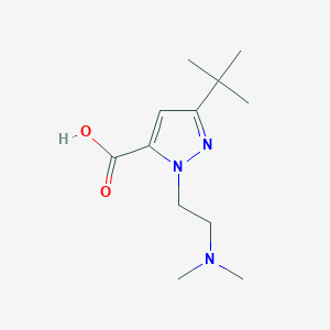 3-tert-butyl-1-(2-(dimethylamino)ethyl)-1H-pyrazole-5-carboxylic acid