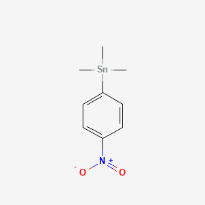 molecular formula C9H13NO2Sn B8669400 Stannane, trimethyl(4-nitrophenyl)- CAS No. 52323-94-1