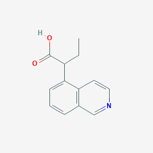 molecular formula C13H13NO2 B8669442 2-(Isoquinolin-5-yl)butanoic acid CAS No. 581813-23-2